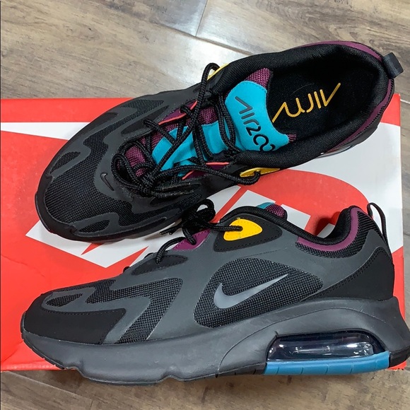 NIKE AIR MAX 200 Bl/Anthracite-Bordeaux - Picture 3 of 16